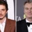 Timothée Chalamet and Christopher Nolan