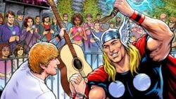 Ed Sheeran mural outside Marvel Stadium