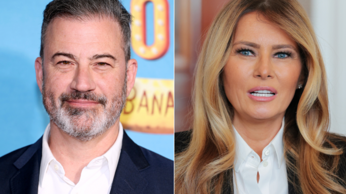 Jimmy Kimmel and Melania Trump