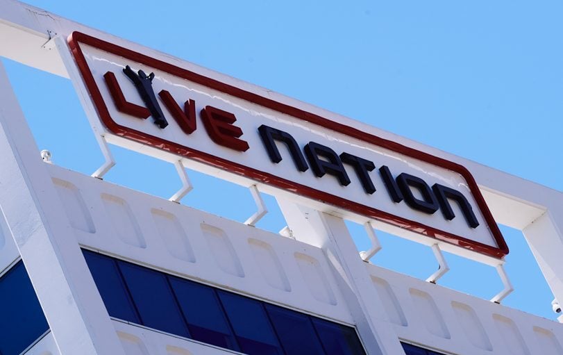 Live Nation logo on building