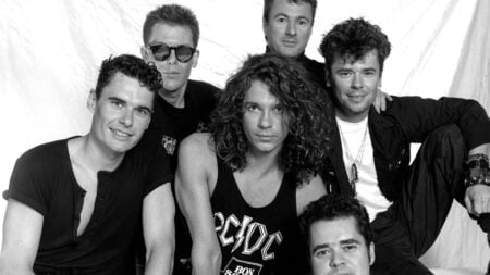 Portrait of band INXS at the