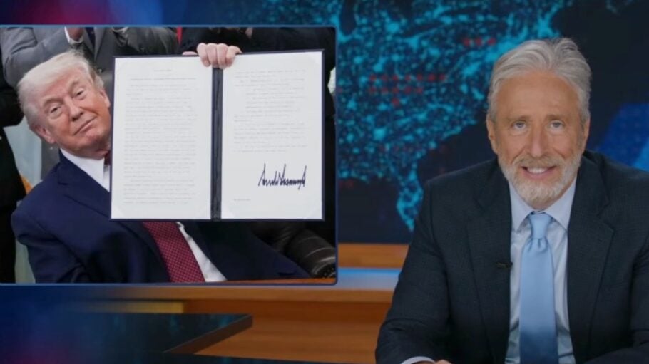 Jon Stewart Jokes That Donald Trump