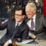 Stephen Colbert and David Letterman
