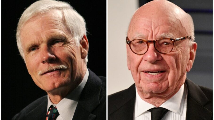 Ted Turner and Rupert Murdoch