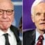 Rupert Murdoch and Ted Turner