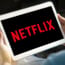 Netflix logo on phone