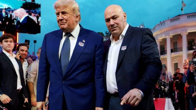 Donald Trump and Dana White at