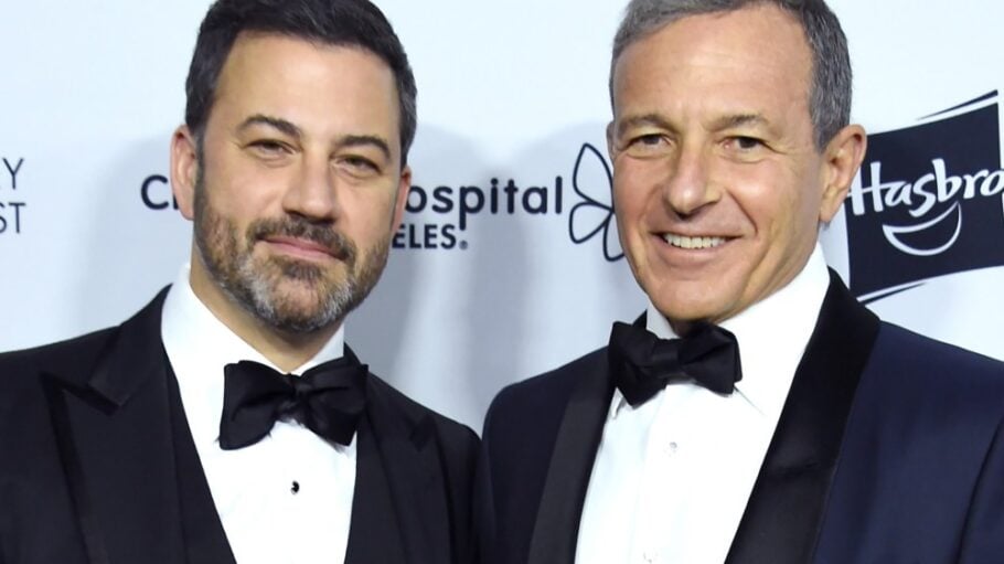 Jimmy Kimmel and Bob Iger at
