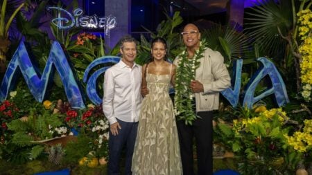 Dwayne Johnson and Catherine Lagaʻaia Hit