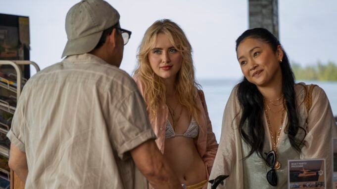 Kathryn Newton and Lana Condor in