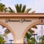 Paramount Pictures logo on arch