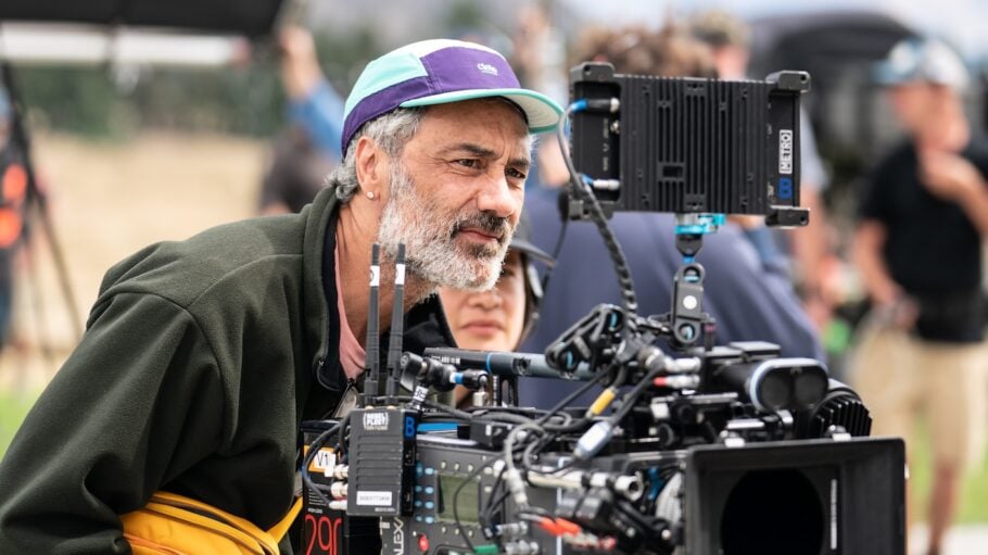 Director, Taika Waititi, on the set